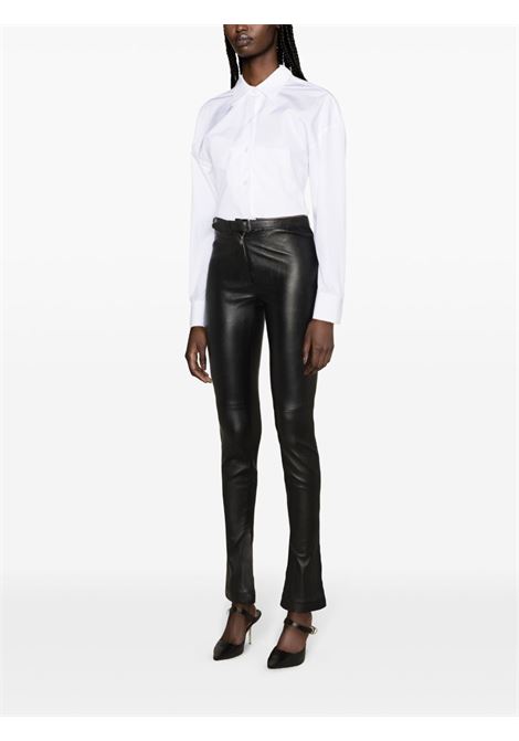 Black belted leather leggings - women ALEXANDER WANG | 1WC1244697001